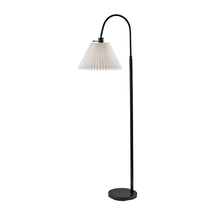 Adesso Thalia 58.5" Black Floor Lamp with Empire Shade (SL2614-01) image 1
