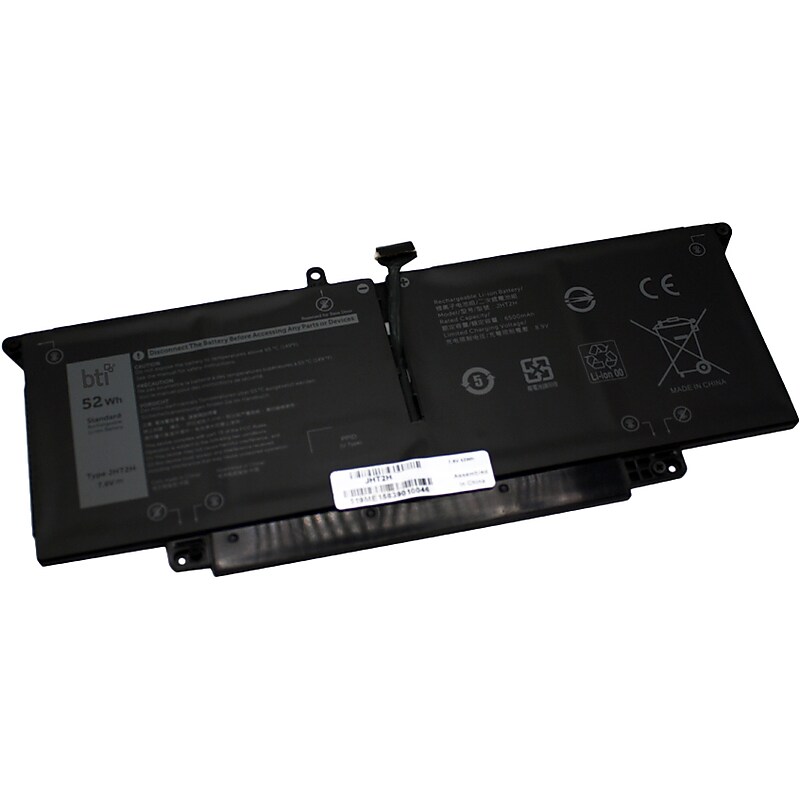 Battery Technology Li-Ion Replacement Battery for Dell Laptops, 6500mAh (JHT2H-BTI) image 1