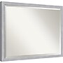 Amanti Art Grace Brushed Nickel Narrow Frame Wall Mirror, 24" x 30" (A42675343055)~#|#~F33A413C-6B97-4C56-A82BB487970FF6DC_sc7