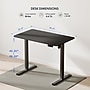 FlexiSpot EC2 40"W Electric Rectangular Adjustable Standing Desk, Black (EC2B-4024B)~#|#~F33A753B-D10D-4F2C-A8850E23D267019F_sc7