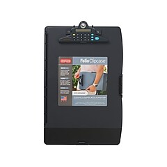 Dexas International Folio Clipcase Plastic Storage Clipboard