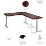 Bush Business Furniture Move 60 Series 60"W L Shaped Adjustable Standing Desk, Hansen Cherry (M6SL6078HCSK)~#|#~F33DFD91-6114-47A7-B3F13D8858B6464B_sc7
