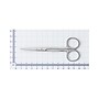 Medline Sterile 4.5" Stainless Steel Iris Medical Scissors, Pointed Tip, Silver, 50/Carton (DYNJ04050)~#|#~F341A154-C982-4DFA-A434F526C16148CF_sc7