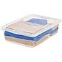 Iris 28 Qt. Storage Box with Snap Lid, Clear, 6/Carton (500244CT)~#|#~F342322F-81E4-40DB-ABA0964F4712270B_sc7