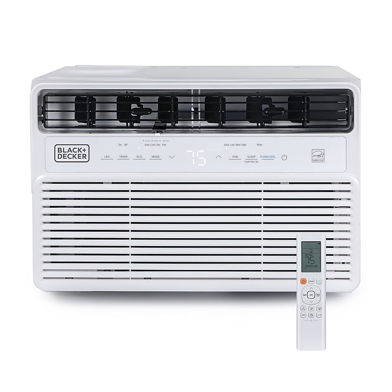 Black & Decker Energy Star 115-Volt 12,000 BTU Window Air Conditioner with Remote, White (BD12NWES) image 1