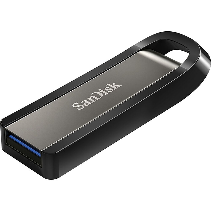 SanDisk Extreme Go 64GB USB 3.2 Type-A Flash Drive, Metallic
