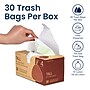 Nine Stars 13 Gallon Drawstring Kitchen Trash Bags, White, 30 Bags/Box (NSTB-13-30)~#|#~F346C49B-338D-4C4E-97E8E48E08A40F8A_sc7