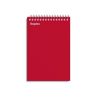 Staples® Memo Pads, 4" x 6", College Ruled, Assorted Colors, 50 Sheets/Pad, 5 Pads/Pack (TR11494)