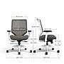 Union & Scale™ Lewis Ergonomic Mesh Swivel Computer and Desk Chair, Charcoal (UN55655-CC)~#|#~F350F89A-0042-4490-B3F4F06FD76B9FE5_sc7
