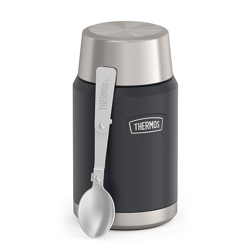 Thermos Icon Stainless Steel Insulated Food Jar, Granite, 24 oz. (EAIS3012GT4) image 1