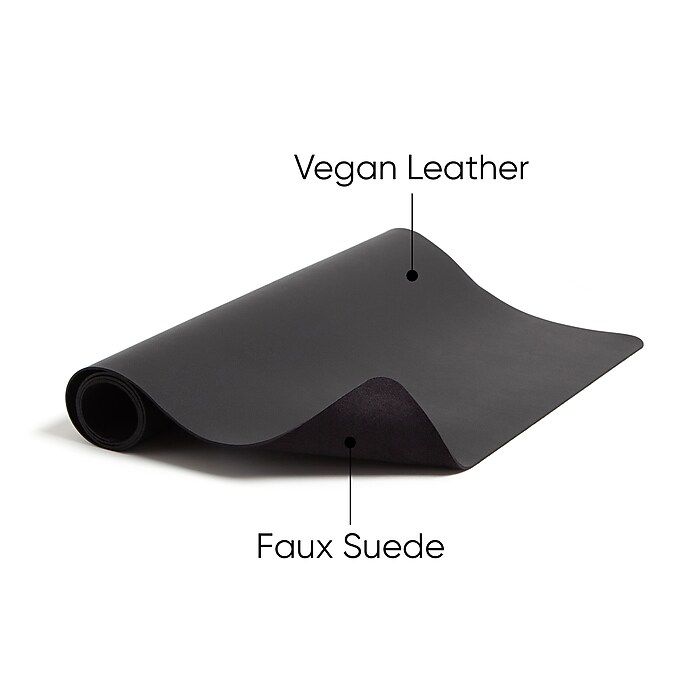 Smead Small Vegan Leather Anti-Slip Desk Pad, 23.6