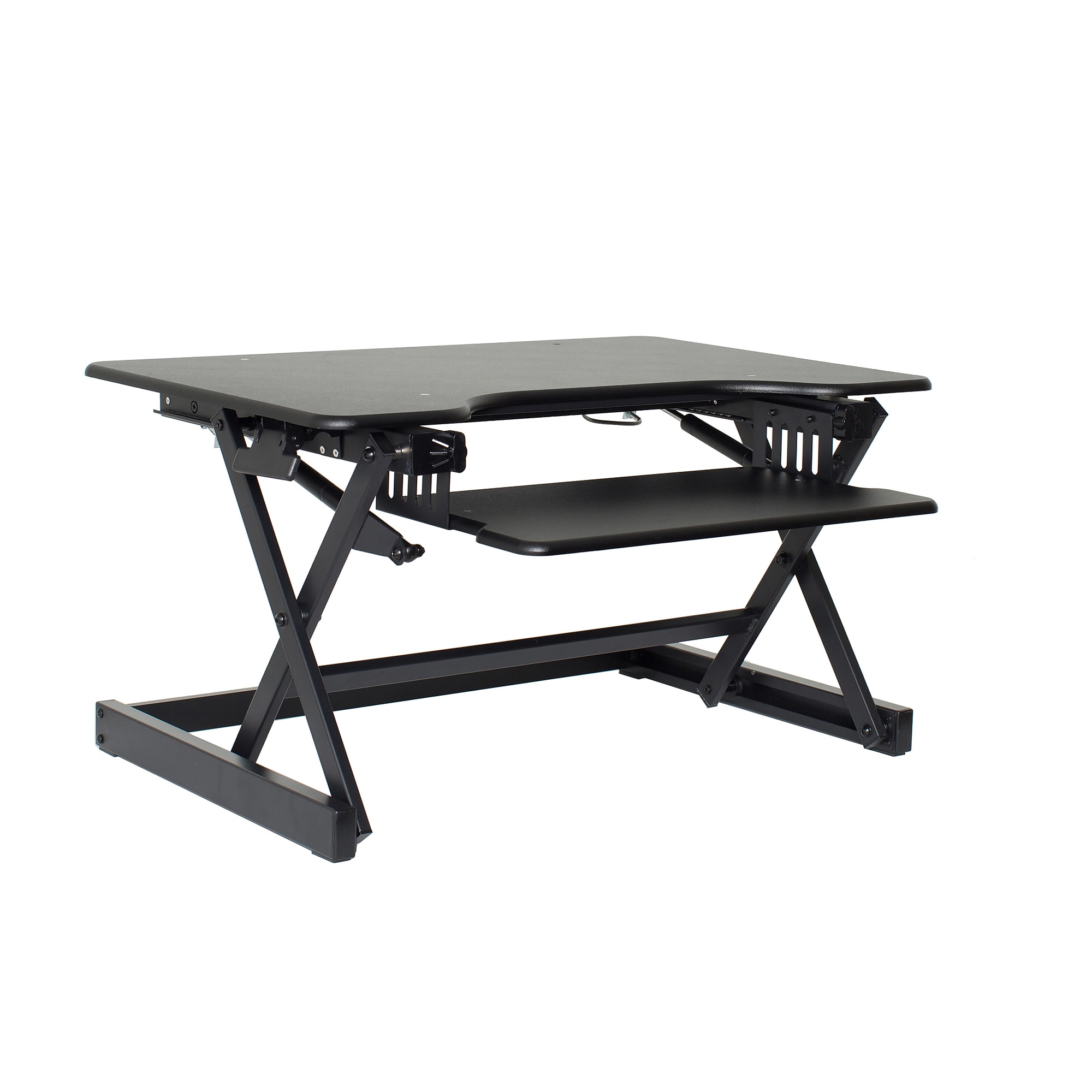 Rocelco 32″W Manual Adjustable Standing Desk Converter, Black (R EADRB2) Sansujyuku sansujyuku.com