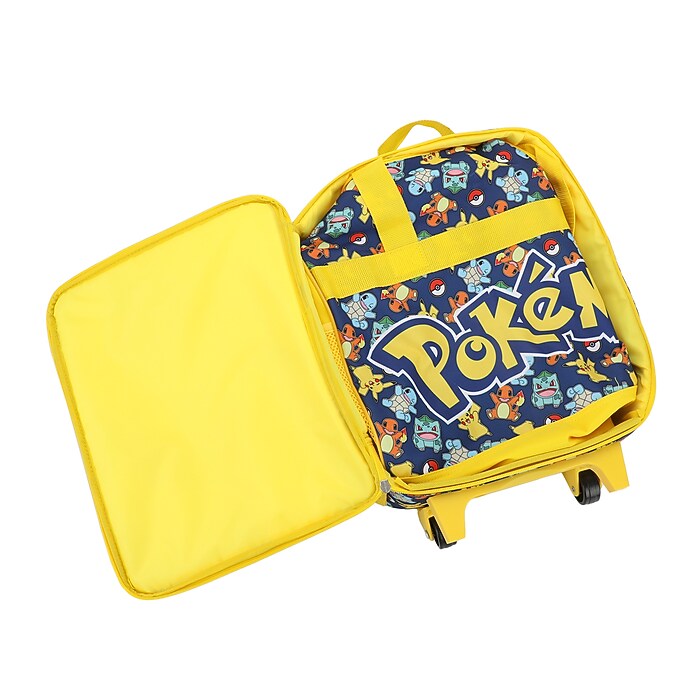 Bioworld 3-Piece Pokemon Carry-On Luggage Set with Wheels