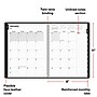 2027 Staples 8" x 11" Monthly Planner, Faux Leather Cover, Black (ST52184-27)~#|#~F3596F64-0679-4560-95EB398917590BD8_sc7