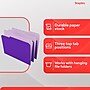 Staples File Folders, 1/3-Cut Tab, Letter Size, Purple, 24/Pack (ST13845-CC)~#|#~F35E1FA3-D37F-4360-9705F7DD8DBF7769_sc7