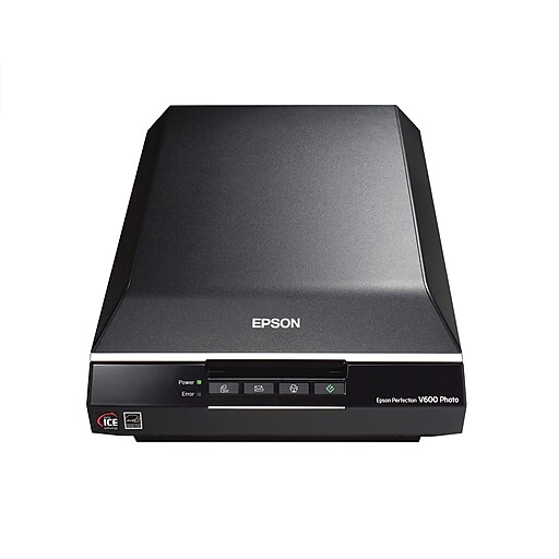 Epson Perfection V600 Refurbished USB Flatbed Photo Scanner, Black (B11B198011-N)