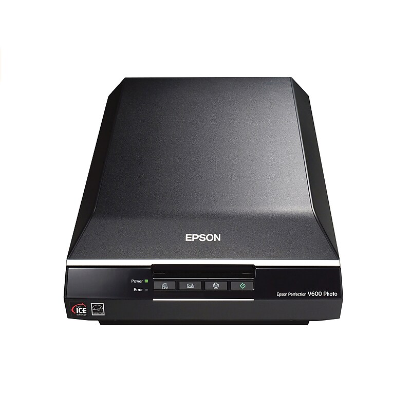 Epson Perfection V600 Refurbished USB Flatbed Photo Scanner, Black (B11B198011-N) image 1