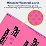 Avery Laser/Inkjet Rectangle Multipurpose Labels, 4" x 3", Bright Pink, 40/Pack (94252)~#|#~F35F9955-6E6A-431C-BDC7D10AF67ECCE9_sc7