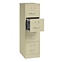 Hirsh Commercial 4-Drawer Vertical File Cabinet, Letter Size, Lockable, 52"H x 15"W x 22"D, Putty (17786)~#|#~F3625508-E226-456F-9C5C698B4A4F03F6_sc7