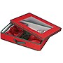 Household Essentials Holiday Flatware Storage Chest with 4 Fabric Pouches and Windowed Lid, Red/Green (HH545RED)~#|#~F363307B-416C-46A2-836E972966A8D735_sc7
