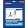 Avery Laser/Inkjet Multipurpose Labels, 3.5" x ", Glossy White, 400/Box (94127)~#|#~F363840A-1DD7-4A8D-B9E8B7BB4DA0FF77_sc7