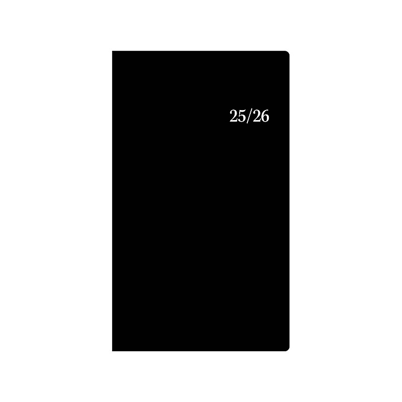 2025-2026 Blue Sky 3.63" x 6.13" Monthly Planner, Paperboard Cover, Black (148423) image 1