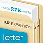 Pendaflex Recycled Reinforced File Pocket, 3 1/2" Expansion, Letter Size, Manila (12812)~#|#~F364D866-99A0-45AD-8280C872D4290B93_sc7