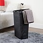 Mind Reader 10.5 Gallon Hamper with Lid, Plastic, Black, 3/Pack (3PKHAMP40-BLK)~#|#~F365D032-0788-4767-9851C9838A6175FE_sc7