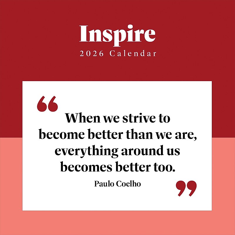 2026 TF Publishing 12" x 17" TF Publishing 12" x 12" Inspire Wall Calendar 26-1138 image 1