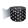 Carson Dellosa Education Rolled Scalloped Border, 2-1/4"x 65', Black with White Polka Dots, 3/Bundle (CD-108474-3)~#|#~F379A53A-578E-4C89-BBDE8ED24E19AEA3_sc7