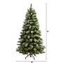 Nearly Natural 6' Snowed French Alps Mountain Pine Artificial Christmas Tree with 583 Bendable Branches and Pine Cones (T1859)~#|#~F37D64DA-A41D-4170-96CE003CAA0EACE0_sc7