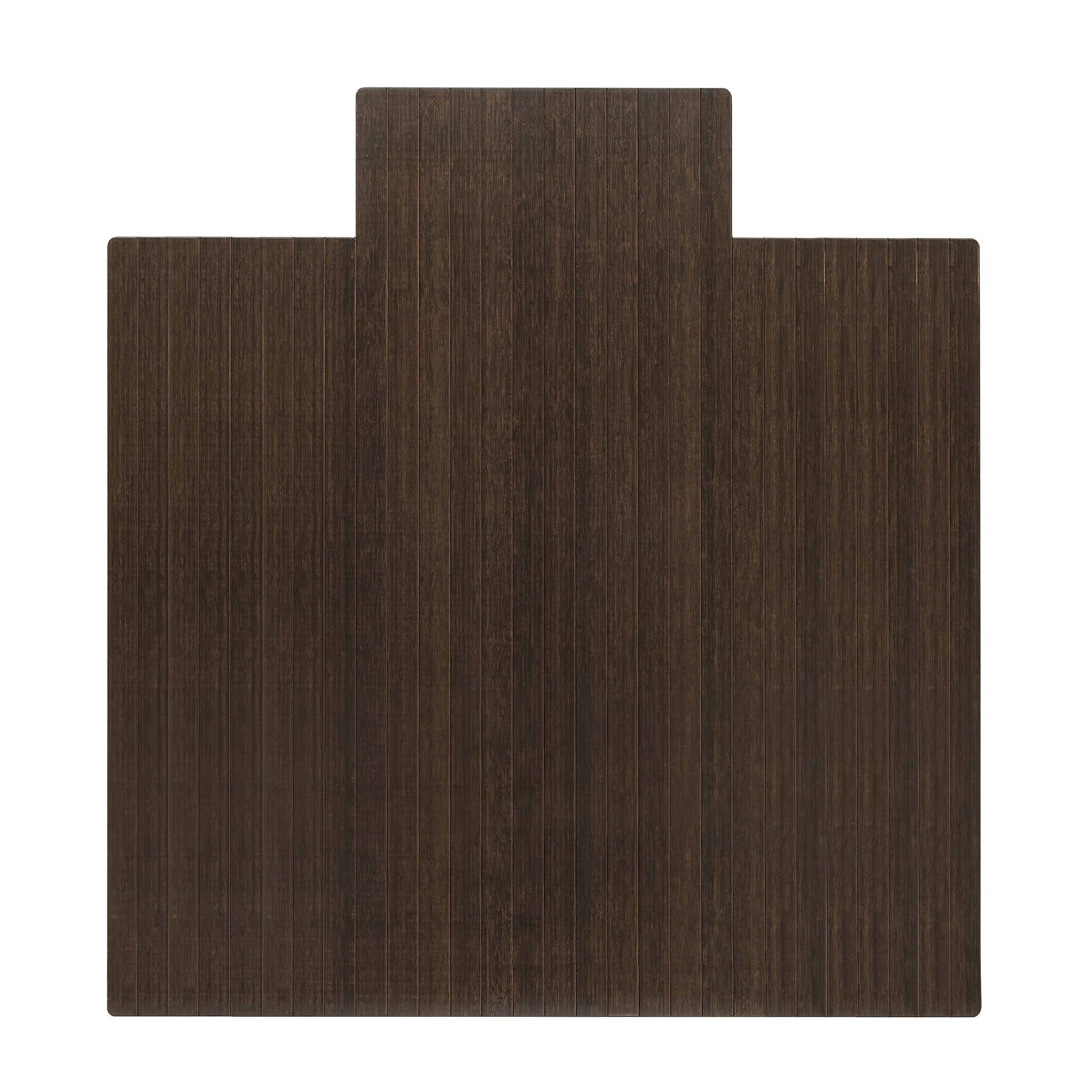 Anji Mountain Standard Bamboo Carpet & Hard Floor Chair Mat with Lip, 55″ x 57″, Java (AMB24084) Sansujyuku sansujyuku.com