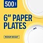 Perk™ Medium-Weight Paper Plates, 6", Yellow/White, 500/Carton (PK54328CT)~#|#~F3861D67-77E0-44A3-89C6257301000BEA_sc7