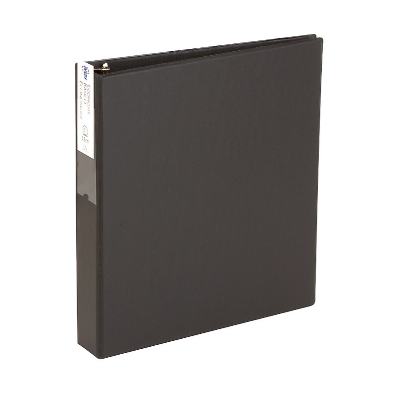 Avery 1 1/2" 3-Ring Non-View Binders, Black (04401) image 1