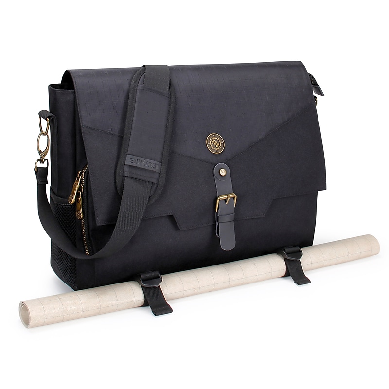ENHANCE Tabletop Roleplaying Game Fabric Messenger Bag, Black (5871345) image 1