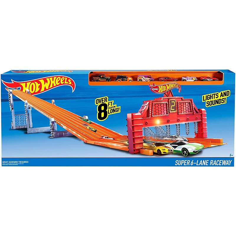 Mattel Hot Wheels Super 6-Lane Raceway (V1983) image 1