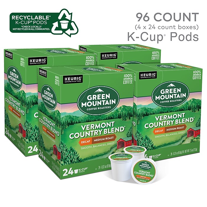 Green Mountain Vermont Country Blend Decaf Coffee Keurig® K-Cup