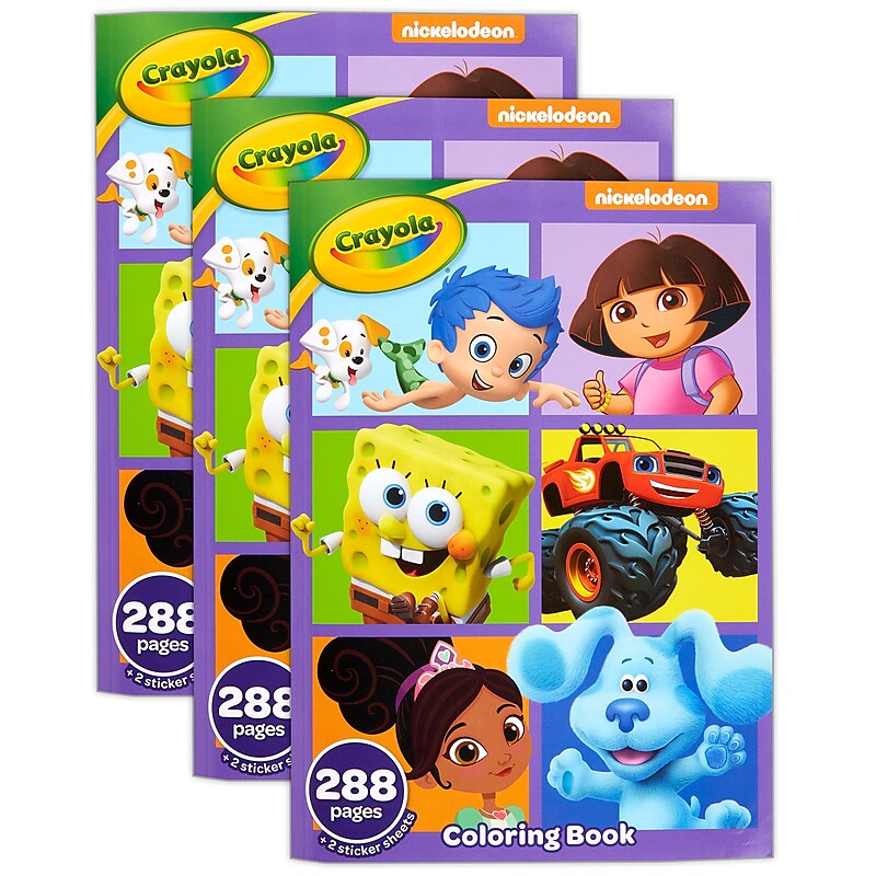 Crayola Nick Jr Coloring Book, 288 Pages, 3/Bundle (BIN042724-3) image 1