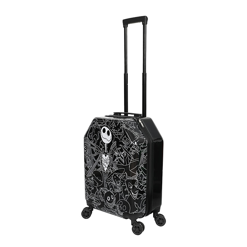 Bioworld 20" Hardside Nightmare Before Christmas Carry-On Suitcase, 8-Wheeled Spinner, Black (LRY6FNRNBCPP00) image 1