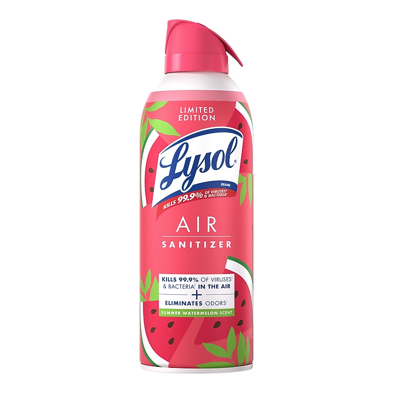 Lysol Air Sanitizer Spray, Summer Watermelon Scent, 10 oz. (19200-95763) image 1