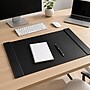 SUM Anti-Slip Faux leather Desk Pad with Side Rail, 34.5" x 24", Black (OSKDPD001)~#|#~F3974655-336B-4520-85E5B90E4BD79A2F_sc7