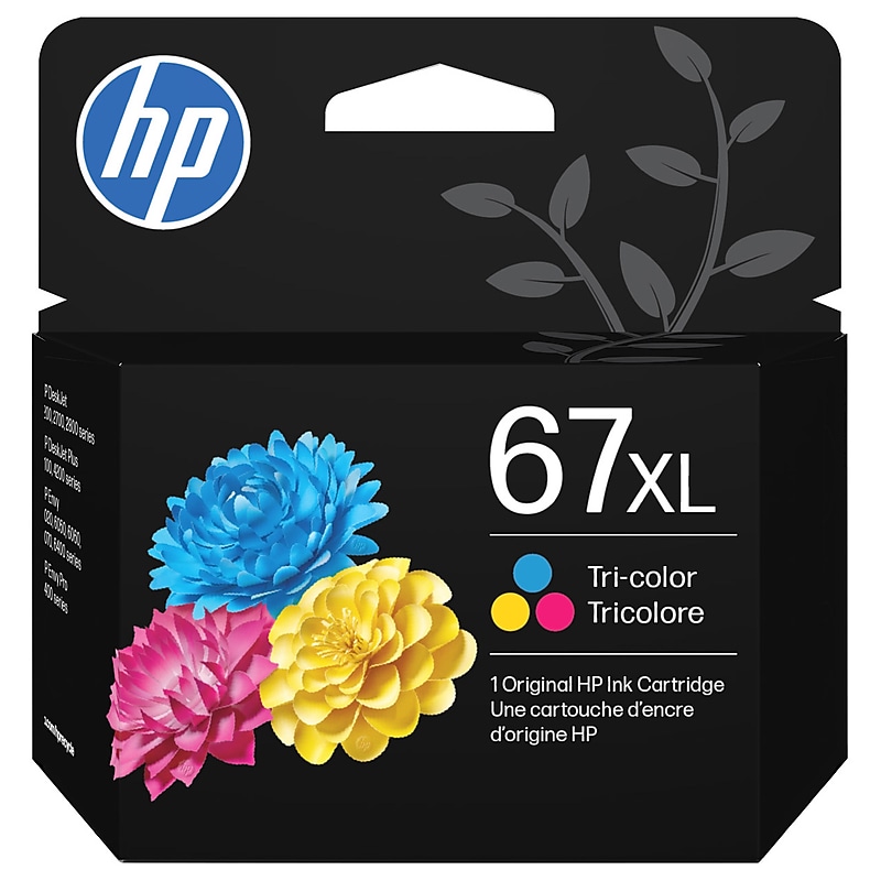 HP 67XL Tri-Color High Yield Ink Cartridge (3YM58AN#140) image 1