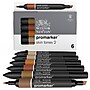 Winsor & Newton Promarker Dual-Tip Alcohol Based Marker, Skin Tones 2, 6/Pack (WNX0290115)~#|#~F399E56B-7433-4F9B-AE1F5F63DB5E42E1_sc7