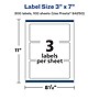 Avery Laser/Inkjet Rectangle Multipurpose Labels, 3" x 7", White, 300 Labels/Box (94250)~#|#~F39D6EE0-11DC-43DB-99BCC4EA5A7F0427_sc7