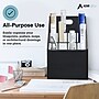 AdirOffice 12-Slot Roll File, 22.24"H x 15.55"W x 15.55"D, Black (ADI627-WBLK)~#|#~F3A13BB0-B995-4AA3-A0574FA2485EEE9E_sc7