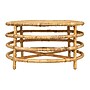 Storied Home Rattan and Banana Leaf Round Coffee Table, Natural (DF6968)~#|#~F3A1BB6A-F471-4FCD-A118C5E4D3A6B2D4_sc7