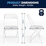 Flash Furniture HERCULES Plastic Folding Chair, Premium White, 24/Pack (24LEL3WHITE)~#|#~F3A36F31-D956-41C8-BDFA77AEA0ED4606_sc7