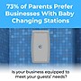 Koala Kare Baby Changing Station, Vertical Mount, Polypropylene, Gray (Model KB301-01)~#|#~F3A98235-79D0-4887-BE7F1440E6D5CBD6_sc7