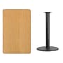 Flash Furniture Laminate Table Top with 24'' Round Bar-Height Table Base, 30" x 48", Natural (XUNT3048TR24B)~#|#~F3AD9CC2-7025-4728-A0AB0EB7FBFBBDDE_sc7