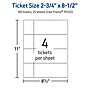 Avery Integrated Cards, 2-3/4" x 8-1/2", Glossy White, 100/Pack (95332)~#|#~F3AFDEFB-54F1-489C-8667E050FB668723_sc7